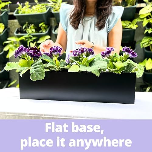 lalagreen wall planter for outdoor plants (24in, 4 on a desk or shelf