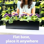lalagreen wall planter for outdoor plants (24in, 4 on a desk or shelf