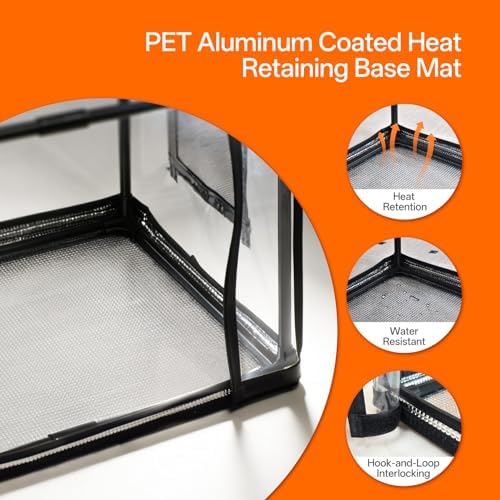 bstrip mini indoor greenhouse with grow light, tabletop, side view