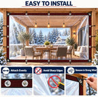 surfstar clear tarp with grommets 10x10 ft,10 mil on a desk or shelf