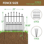 decorative garden fence - 32in(h) x 14.5ft(l) no shown in use