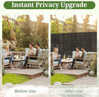 72" privacy screen outdoor privacy fence panel for on a desk or shelf