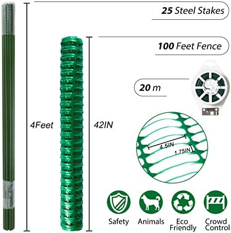 safety fence plastic mesh fencing roll,1 roll with shown in use