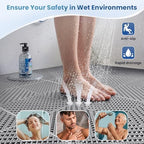 jocoevol 60-pcs interlocking tile, indoor/outdoor drainage interlocking floor shown in use