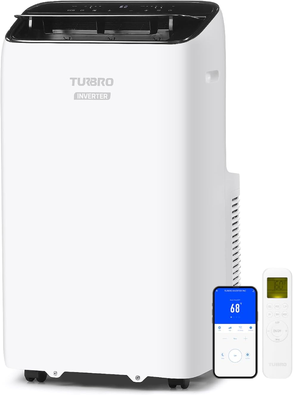 turbro greenland 14,000 btu inverter portable air conditioner, main product view