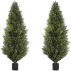 6ft artificial cedar topiary trees, set of 2, main product view
