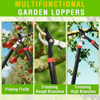 yesker 28" loppers for tree trimming heavy duty, front angle view