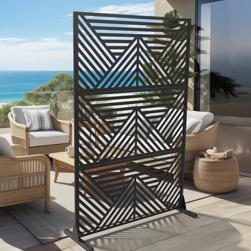 casaphoria 72" h x 47" w metal outdoor, close-up detail