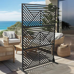 casaphoria 72" h x 47" w metal outdoor, close-up detail