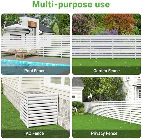 besfur 42" h x 38" w metal privacy, package contents