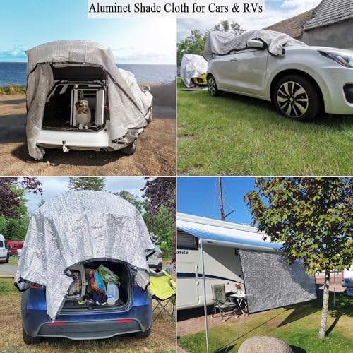 70% 12x25 ft aluminet shade cloth for car, package contents