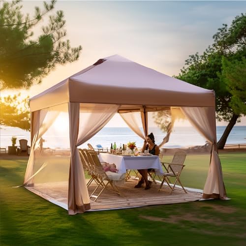 phi villa 10x10 pop up canopy tent with shown in use