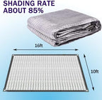 e.share 80-85% reflective aluminet shade cloth,10ft x 16ft, side view