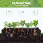 docred garden bed with pvc cover, 72.8" x, package contents