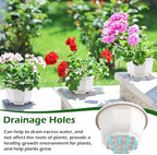 roshtia 50 pack 5.1 inch plastic hanging plant, package contents