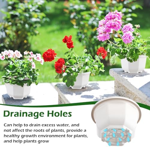 roshtia 50 pack 5.1 inch plastic hanging plant, package contents