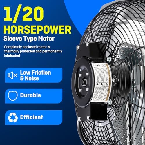 iliving 12" wall mounted shutter exhaust fan, automatic, close-up detail