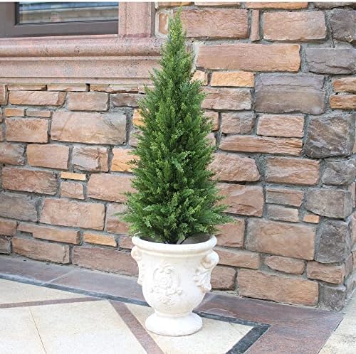 artificial topiary trees 3 foot artificial cedar trees, package contents