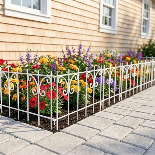 shoplala decorative garden fence outdoor (10 panels) 12.5in(l), view 9