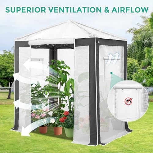 eagle peak 6x4 walk in pop up greenhouse, package contents