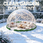 12ft garden dome tent, geodesic dome greenhouse with, side view