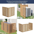 belleze privacy fence panels for outside, wooden air, side view