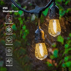 svater outdoor string lights 50 ft outside led on a desk or shelf