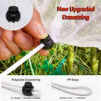 drawstring blueberry netting for bushes - 6 pack, close-up detail
