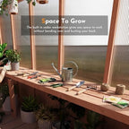 modern shade everbloom 6.5'x12' wooden greenhouse, 8' extra-tall, view 9
