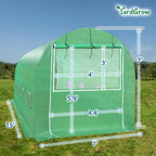 yardgrow greenhouse replacement cover larger walk in outdoor, side view