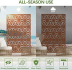 cofar metal privacy screen outdoor 72" h×44" w, side view