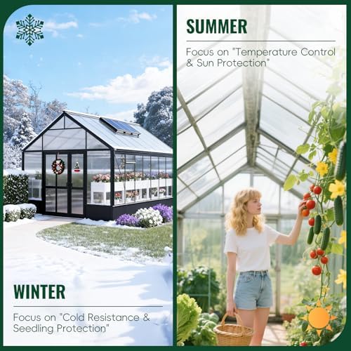 evereco 6 pcs greenhouse panel, 4'ft x 2'ft, side view
