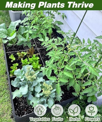 4.3x3x1ft raised garden bed kit for outdoors, rustproof, package contents