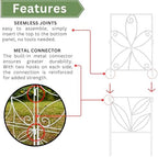 shoplala garden fence (10 panels) 12.5inx31in white metal, view 9