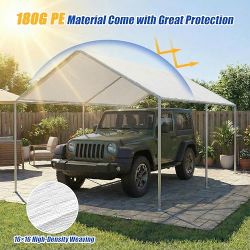 10x20ft heavy duty carport canopy replacement cover on a desk or shelf