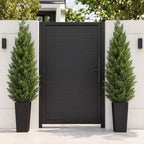 5ft artificial topiary trees with black planter, tall, view 9