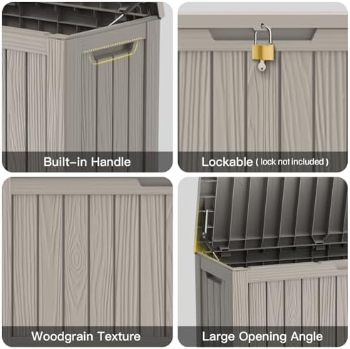 mars villa 90 gallon outdoor storage box, deck showing dimensions