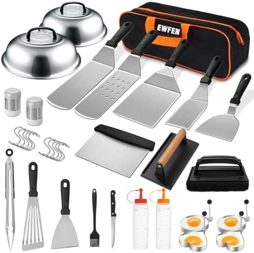 ewfen 35pcs griddle accessories kit, flat top grill, main product view