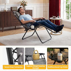 newbulig zero gravity chairs set of 4, folding, side view