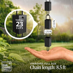 rain chains direct - square link rain chain shown in use