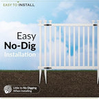 zippity baskenridge picket gate, white vinyl diy no shown in use