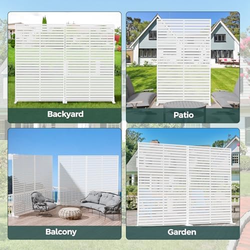 72" privacy screen outdoor privacy fence panel for on a desk or shelf