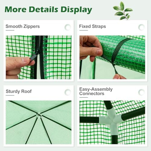 happygrill greenhouses for outdoors, portable greenhouse with pe, package contents