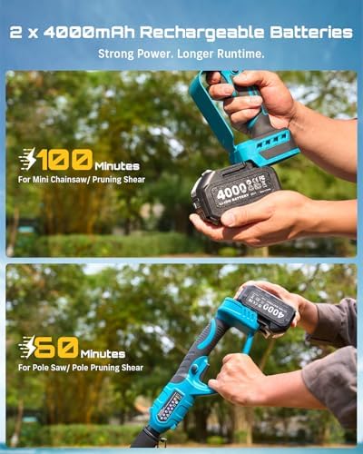 seesii 4-in-1 pole saw & pruning shears combo, package contents