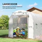 outsunny 14.6'x6.5'x6.6' hoop house greenhouse with 2 support, package contents