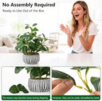florisso fake plants artificial plants indoor, faux potted shown in use