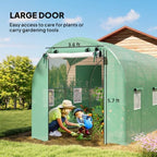 outsunny 14.6'x6.5'x6.6' hoop house greenhouse with 2 support, package contents
