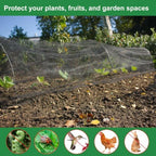 mosquito net strong pp nanocomposite garden mesh netting, side view