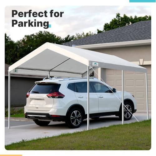 advance outdoor adjustable 10x15 ft heavy duty carport, package contents