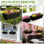 36 inch railing planter boxes, heavy duty metal on a desk or shelf